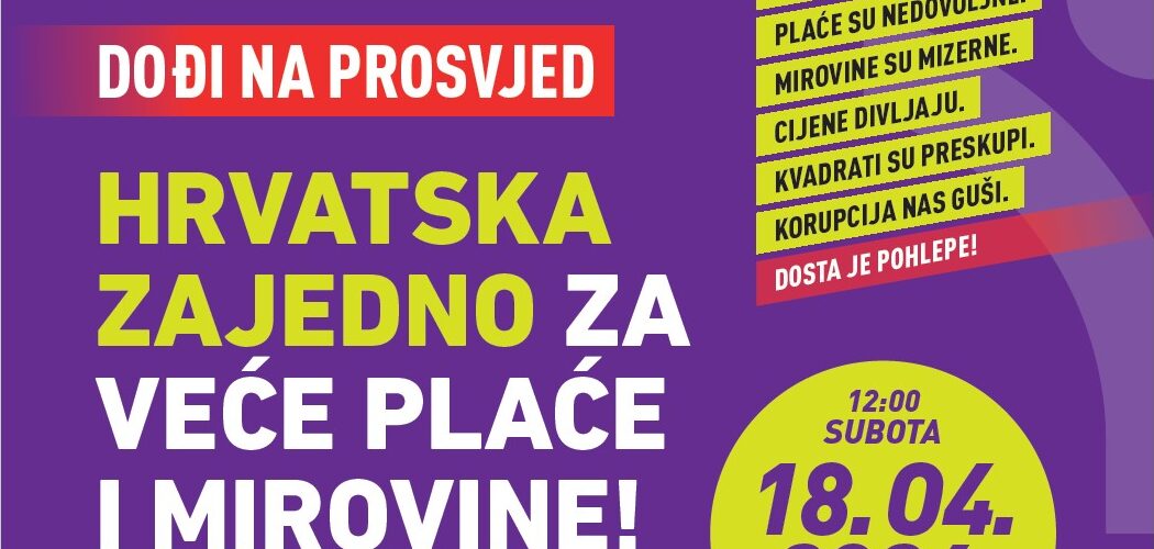 Dođite na Prosvjed 18. travnja