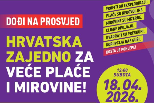 Dođite na Prosvjed 18. travnja
