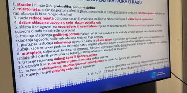 Radno zakonodavstvo u Sindikalnoj školi u Osijeku