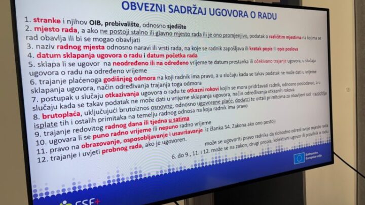 Radno zakonodavstvo u Sindikalnoj školi u Osijeku
