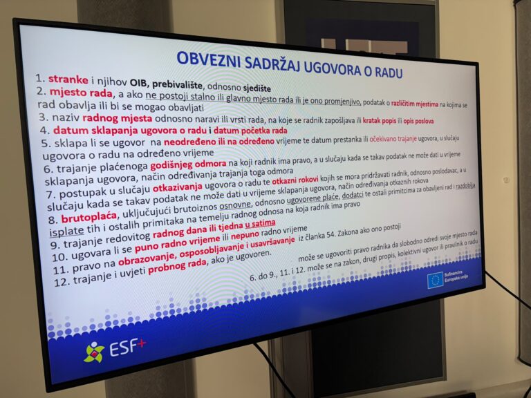 Radno zakonodavstvo u Sindikalnoj školi u Osijeku
